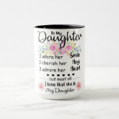 娘に娘のコーヒーマグ最高の贈り マグカップ (中央)