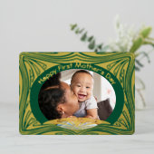 娘に幸せな最初のお母さん 箔シーズンカード (立ち正面)