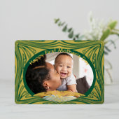 娘に幸せな最初のお母さん 箔シーズンカード (立ち正面)