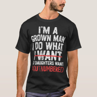 娘に従う大人の男です Tシャツ