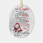 娘に愛を示す セラミックオーナメント (右)
