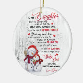 娘に愛を示す セラミックオーナメント (左)