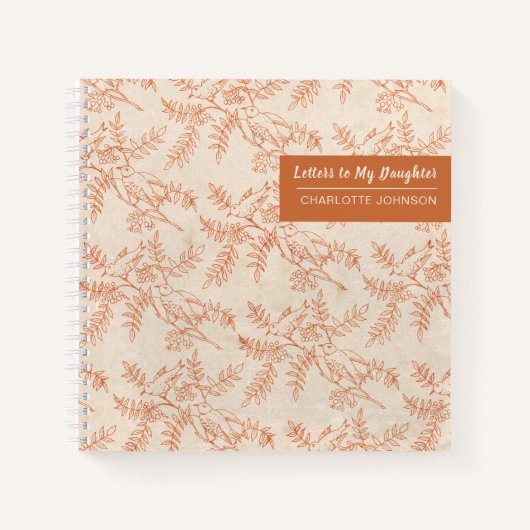 娘に手紙をかわいらし送る ノートブック (正面)