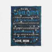 娘に毛布のプレゼント誕生日 フリースブランケット (正面)