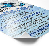 娘に蝶ギフト娘誕生日 フォトプリント            (角)