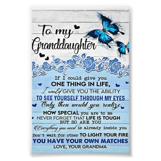 娘に蝶ギフト娘誕生日 フォトプリント            (正面)