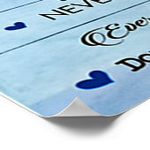 娘に蝶ギフト娘誕生日 ポスター (角)