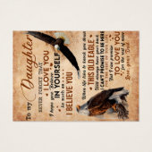 娘に贈り物、パパ、娘、鷲の恋人 (正面)