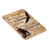 娘に贈り物、パパ、娘、鷲の恋人 マグネット (右側)