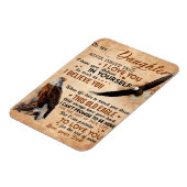 娘に贈り物、パパ、娘、鷲の恋人 マグネット (左側)