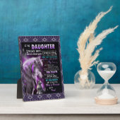 娘に贈り物、娘とパパ、狼の恋人 フォトプラーク (側面)