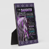 娘に贈り物、娘とパパ、狼の恋人 フォトプラーク (側面)