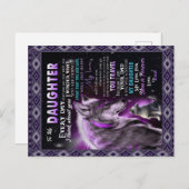 娘に贈り物、娘とパパ、狼の恋人 案内ポストカード (正面/裏面)