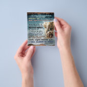 娘に贈り物、娘に手紙 チラシ (手)