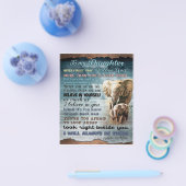 娘に贈り物、娘に手紙 チラシ (シングル)