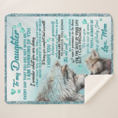 娘に贈り物、娘の誕生日 シェルパブランケット (正面(横))