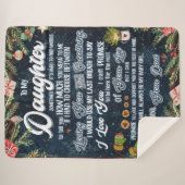 娘に贈るクリスマスレター シェルパブランケット (正面(横))