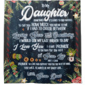 娘に贈るクリスマスレター シャワーカーテン (正面)