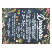 娘に贈るクリスマスレター テーブルクロス (正面(横))