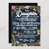 娘に贈るクリスマス・レター シーズンカード (正面/裏面)