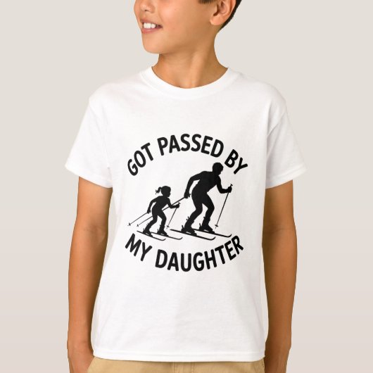 娘に踏まれた マラソン女子 トライアスロン Pride Tシャツ (正面)