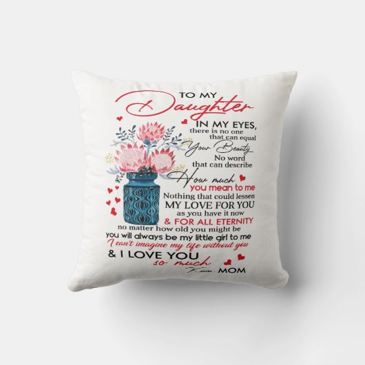 娘に クッション (裏面)