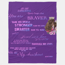 娘に フリースブランケット