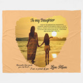 娘に フリースブランケット (正面(横))