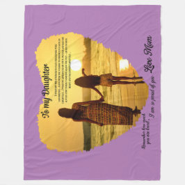 娘に フリースブランケット