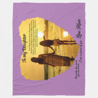 娘に フリースブランケット