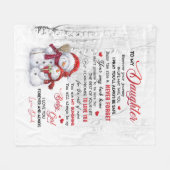 娘に フリースブランケット (正面(横))