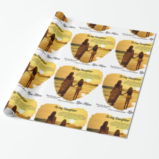 娘に ラッピングペーパー (アンロールド)
