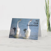 「娘に」卒業カード カード (正面)