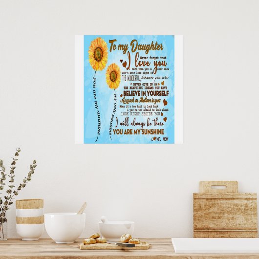 娘に |娘への特別書簡 ポスター (キッチン)