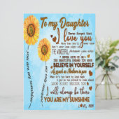 娘に |娘への特別書簡 メニュー (スタンド正面)