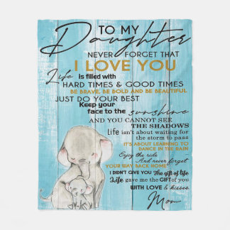 娘に |娘への素敵な贈り物 フリースブランケット