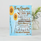 娘に |娘宛の特別な手紙 シーズンカード (スタンド正面)