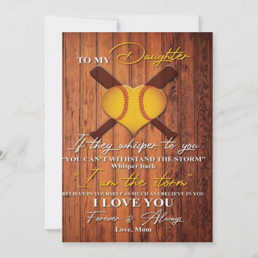 娘に |私の娘の贈り物かわいい シーズンカード (正面)