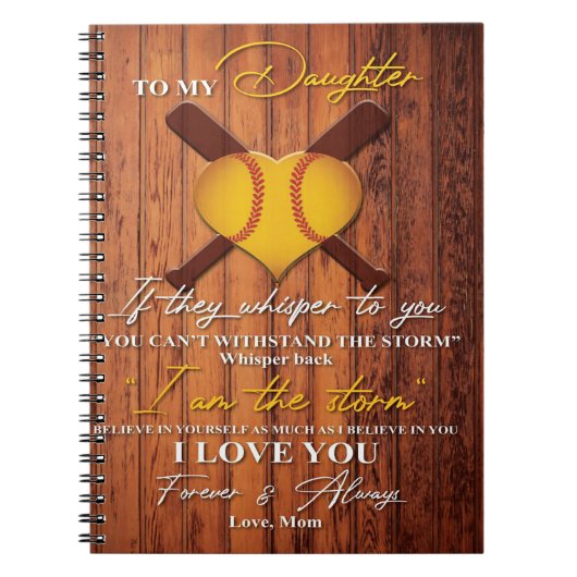 娘に |私の娘の贈り物かわいい ノートブック (正面)