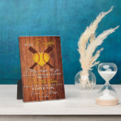 娘に |私の娘の贈り物かわいい フォトプラーク (側面)