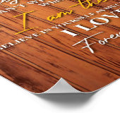 娘に |私の娘の贈り物かわいい ポスター (角)