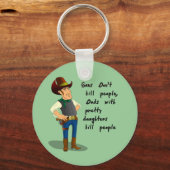 娘のかわいらしキーチェーン キーホルダー (正面)