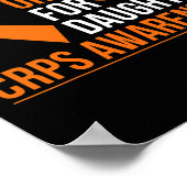 娘のためにオレンジを着ています Rsd Crps Awareness R ポスター (角)