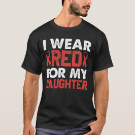娘のために赤を着て ハートディジーズ啓発活動 Tシャツ