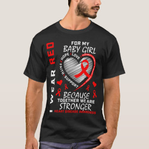 娘のために赤を着て 先天性心疾患啓発活動 Tシャツ