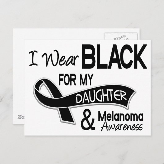 娘のために黒を着る 42 メラノーマ ポストカード (正面/裏面)