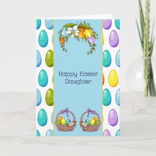 娘のためのイースターカード カード (正面)