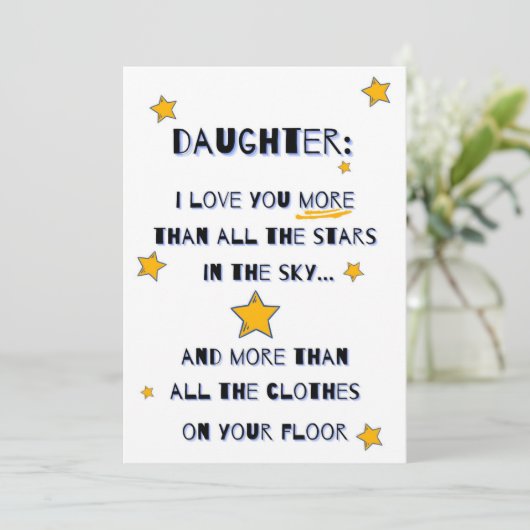 娘のためのカード、娘の誕生日カード シーズンカード (スタンド正面)