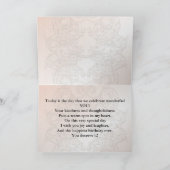 娘のためのゴールデンダフォジルの誕生日カード カード (内部)