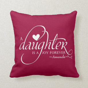 娘のためのパーソナライズで甘いギフト クッション